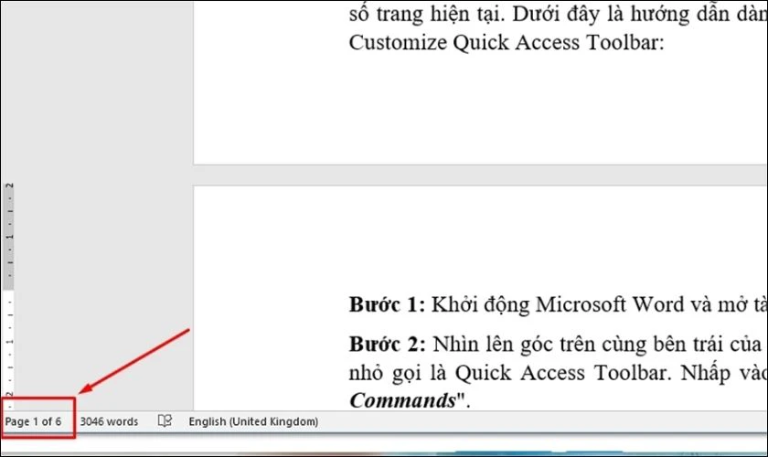 Kiểm tra tài liệu sau khi dồn trang và ấn Lưu