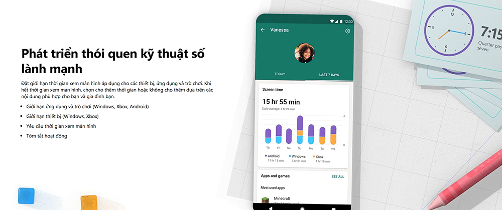 Microsoft Family Safety giám sát trẻ nhỏ trong gia đình