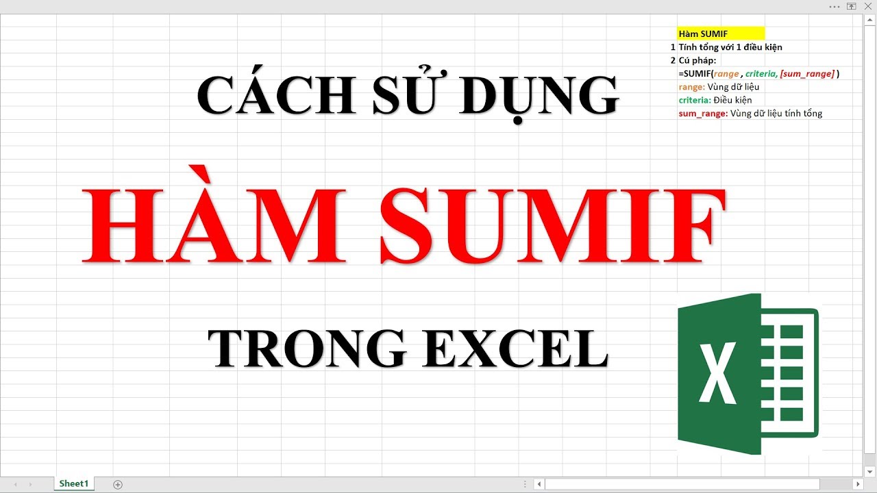 Cách dùng hàm SUMIF trong Excel dễ hiểu nhất